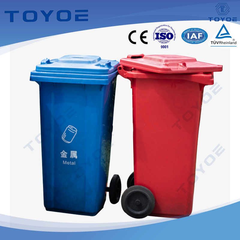 効率的な屋外リサイクルのためのTwincompartment Urban Recycle Station