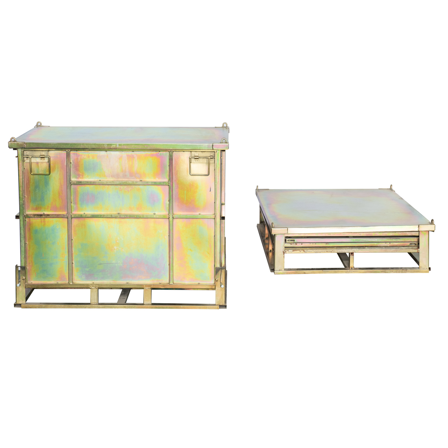 高耐荷重金属パレットボックス