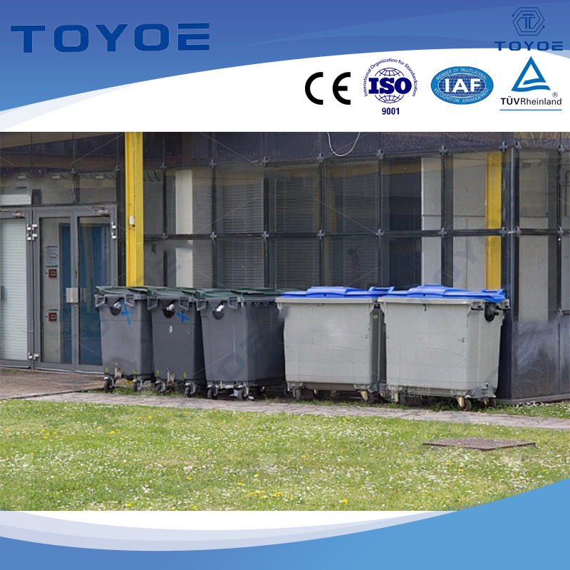 効率的な屋外リサイクルのためのTwincompartment Urban Recycle Station