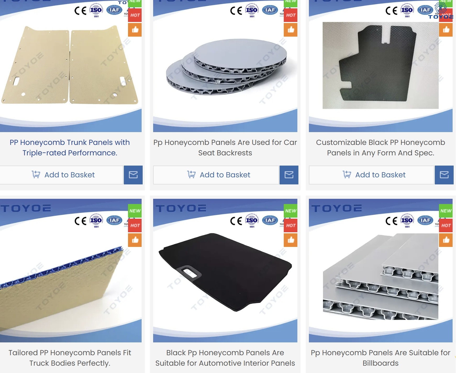 PPハニカムパネル